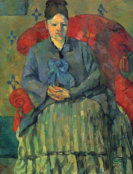  Madame Cezanne dans un fauteuil rouge